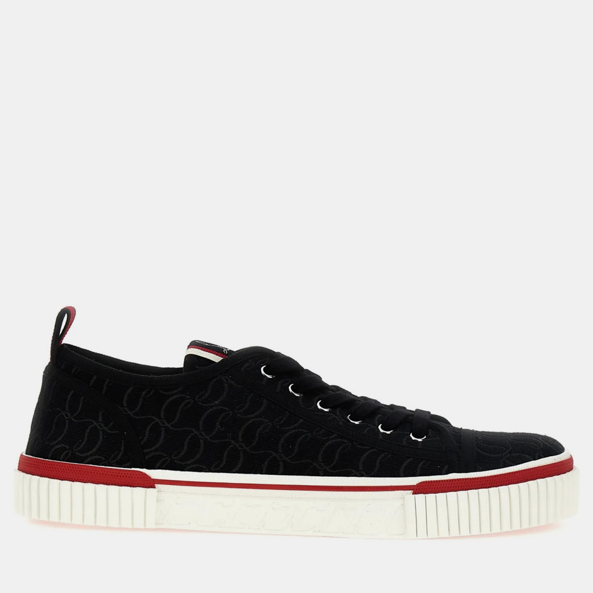 

Christian Louboutin Black Pedro Junior Flat Sneakers IT 40