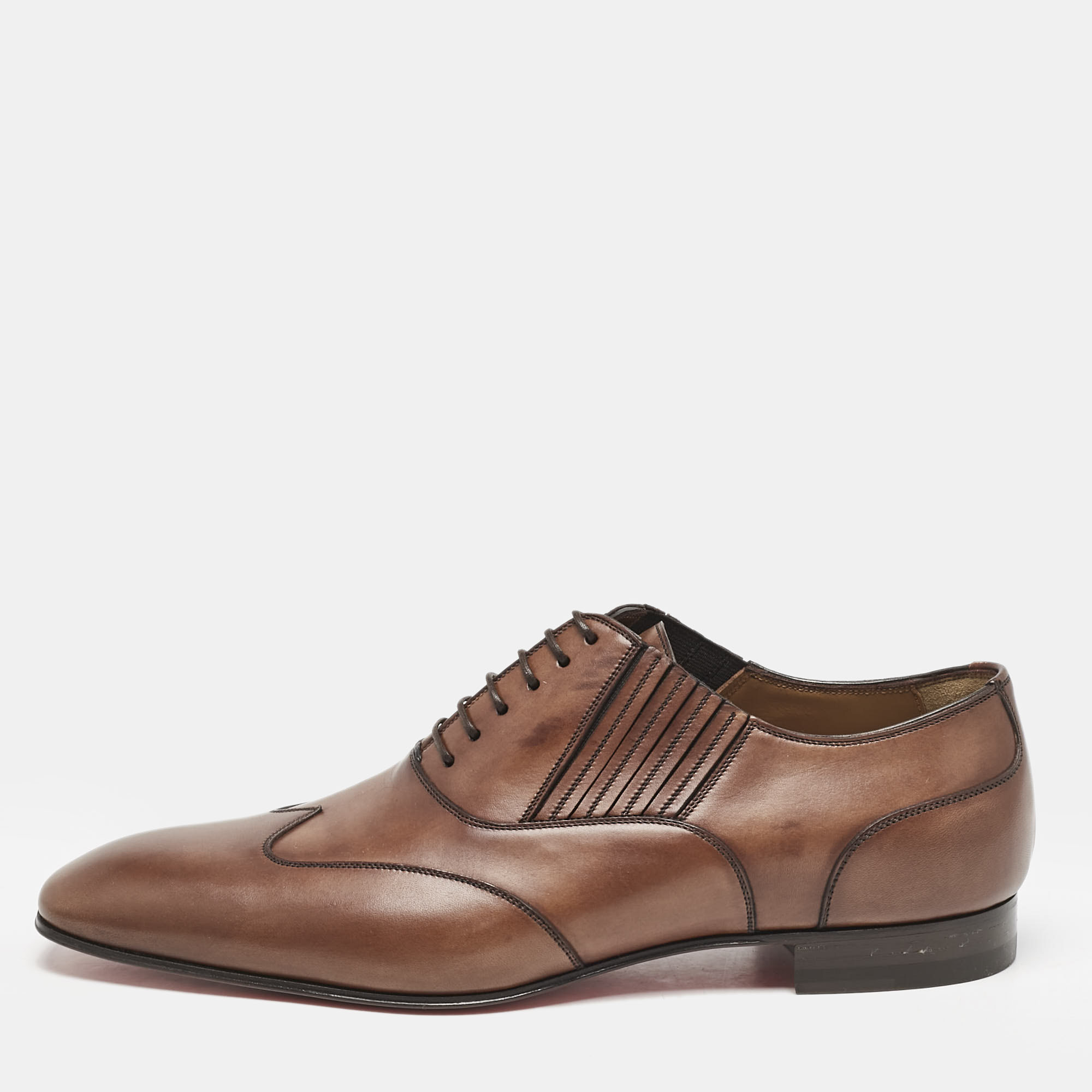 

Christian Louboutin Brown Leather My Amor W Oxfords Size