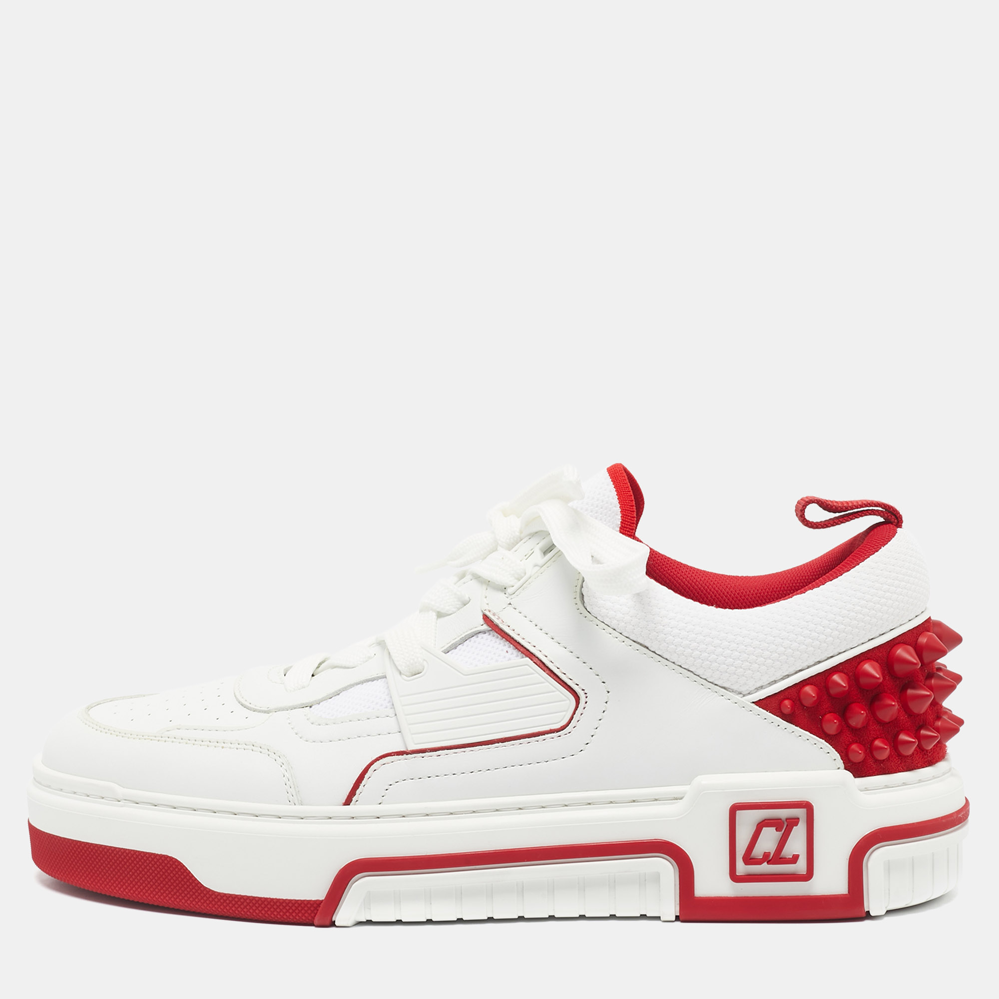 

Christian Louboutin White Leather and Mesh Astroloubi Sneakers Size