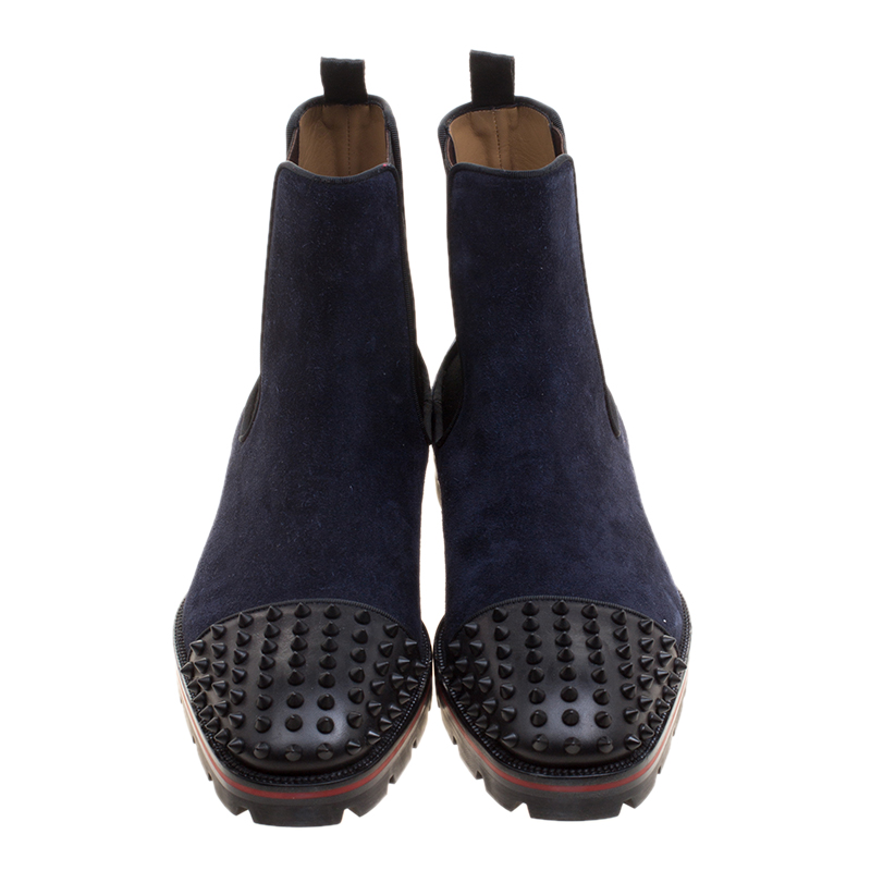 louboutin blue boots