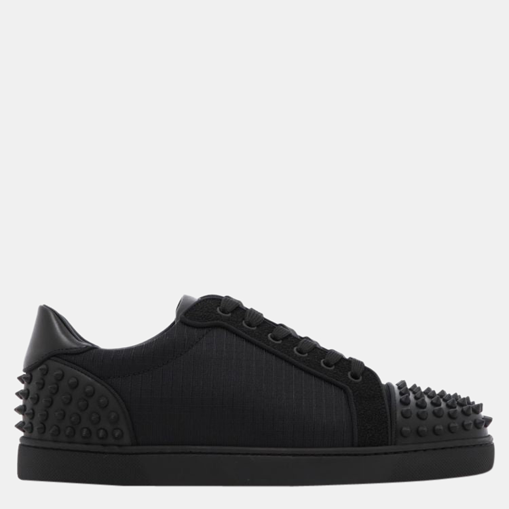 

Christian Louboutin Black Nylon Seavaste 2 Low Top Sneakers Size EU