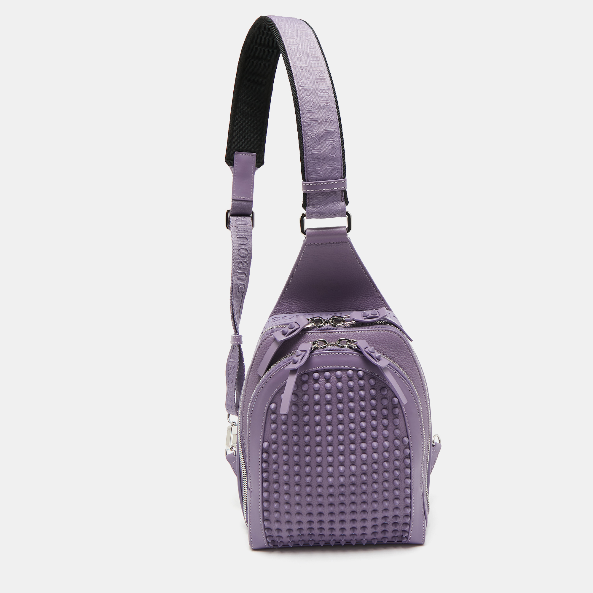 

Christian Louboutin Lavender Leather and Rubber Loubifunk Backpack, Purple