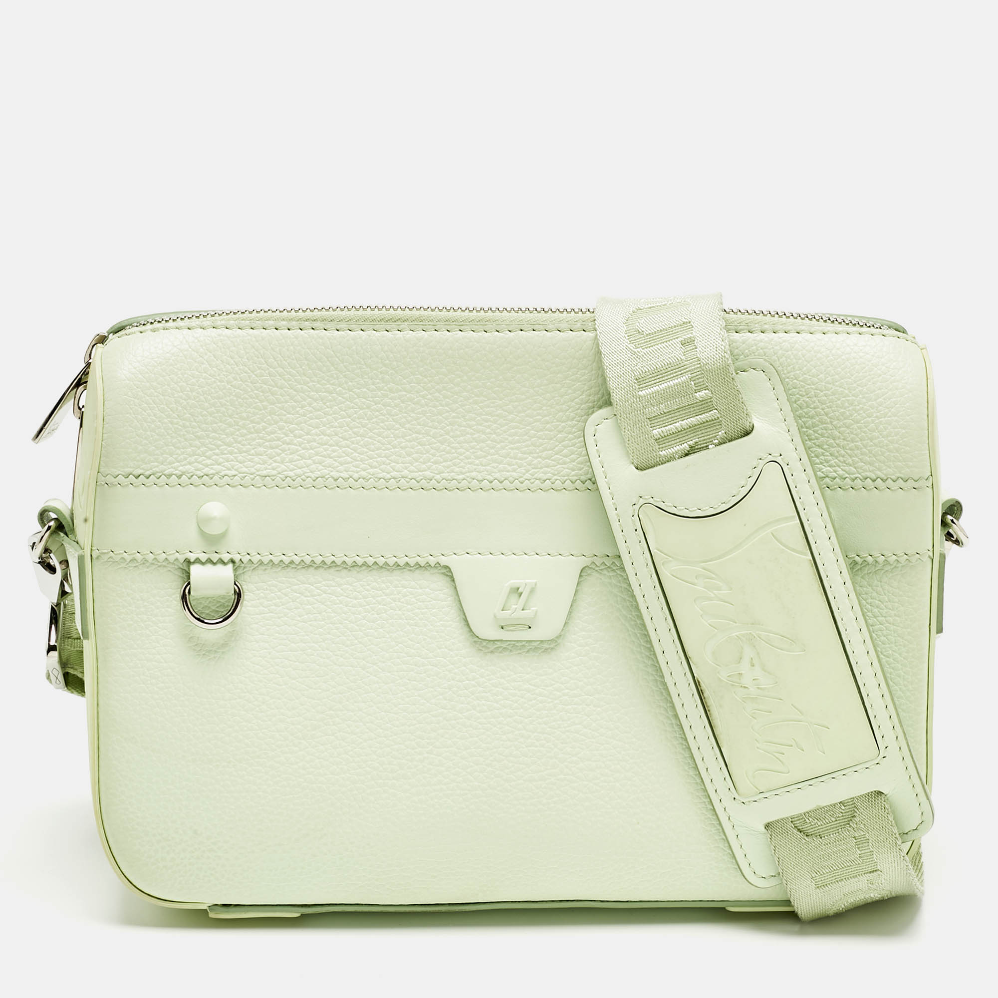

Christian Louboutin Mint Green Leather Ruisbuddy Crossbody Bag