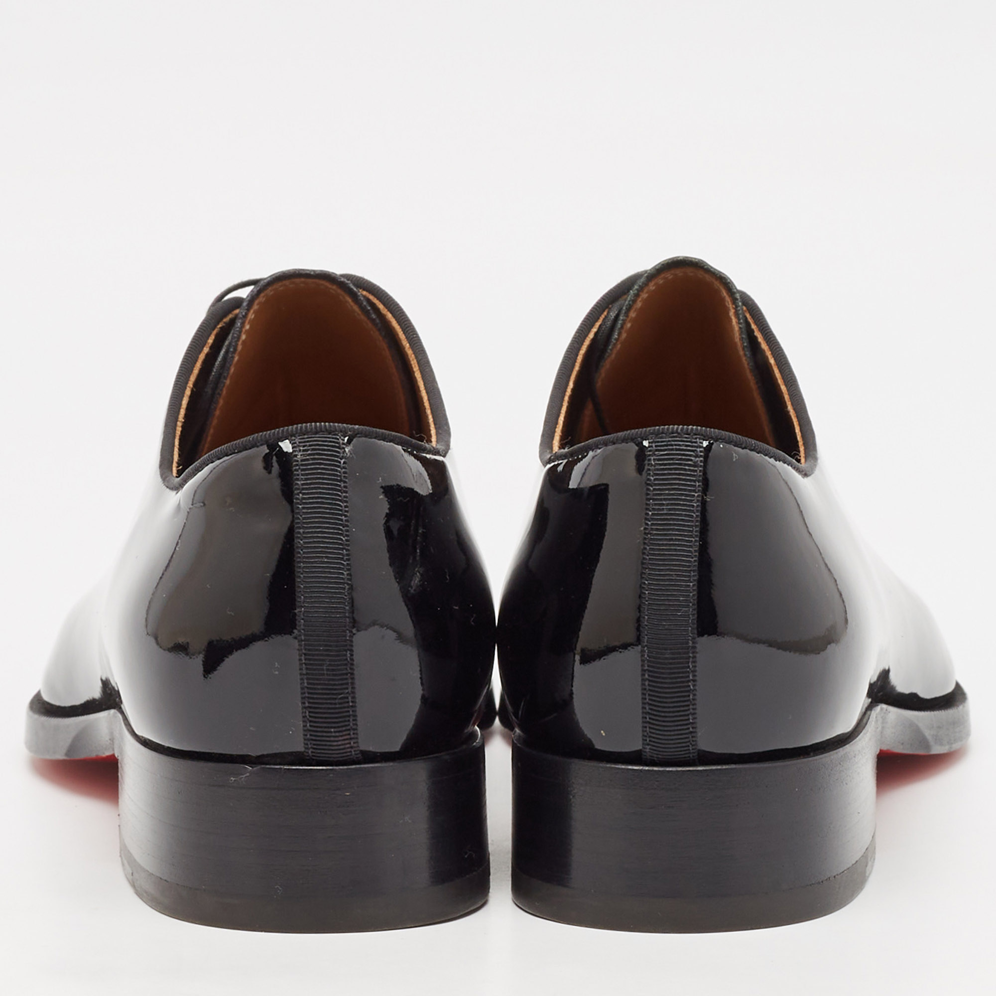 Christian Louboutin Black Patent Leather Corteo Oxfords Size 41 