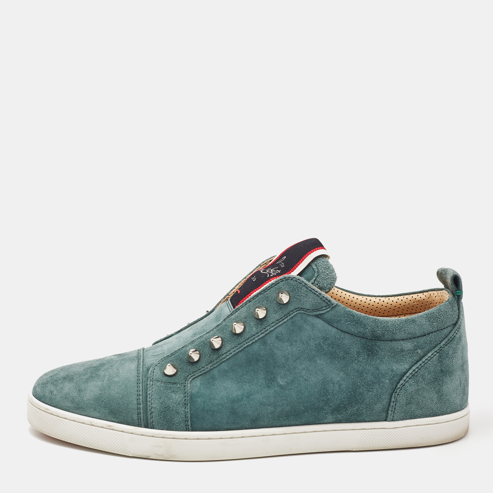 

Christian Louboutin Green Suede F.A.V Fique A Vontade Sneakers Size