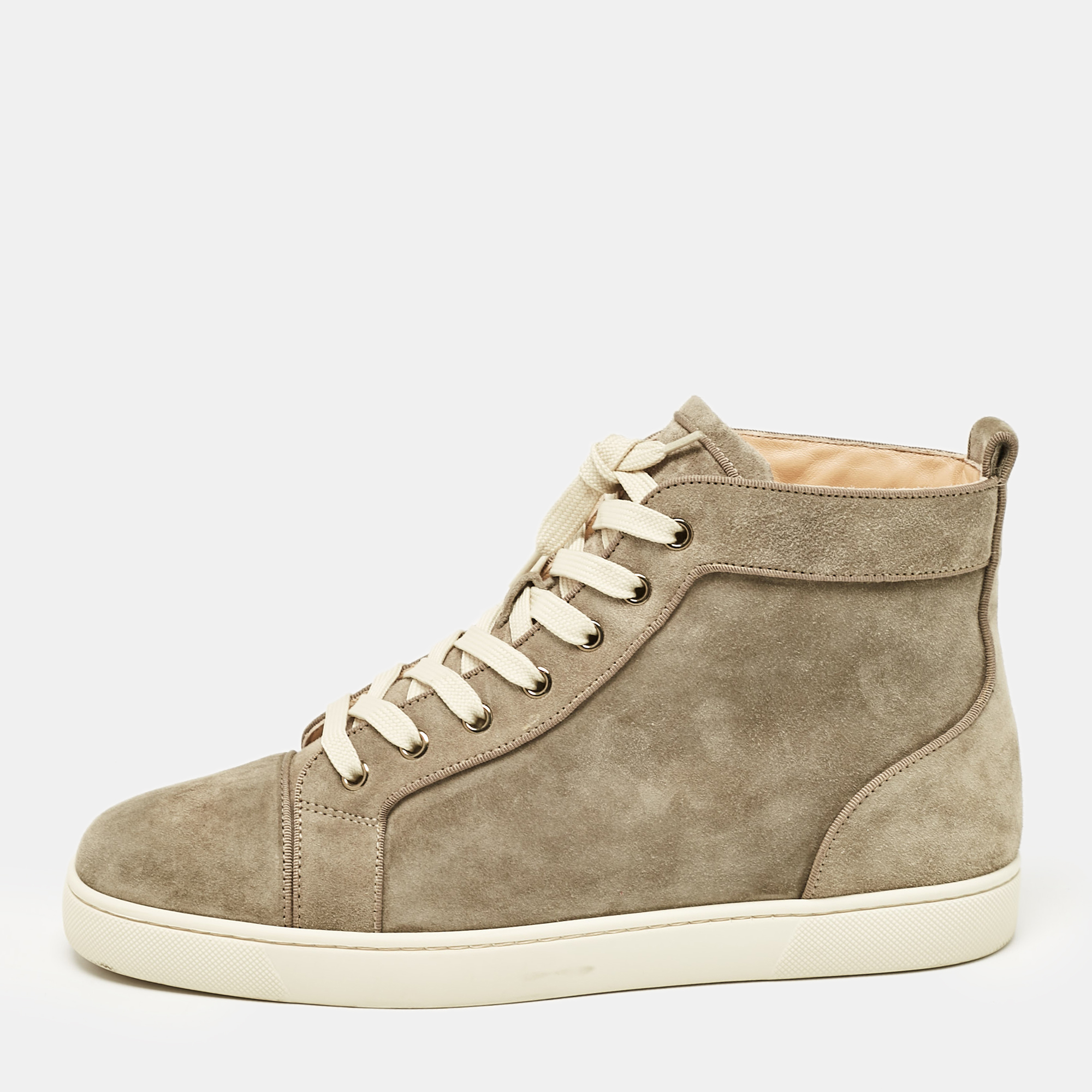 

Christian Louboutin Grey Suede Louis Orlato High Top Sneakers Size