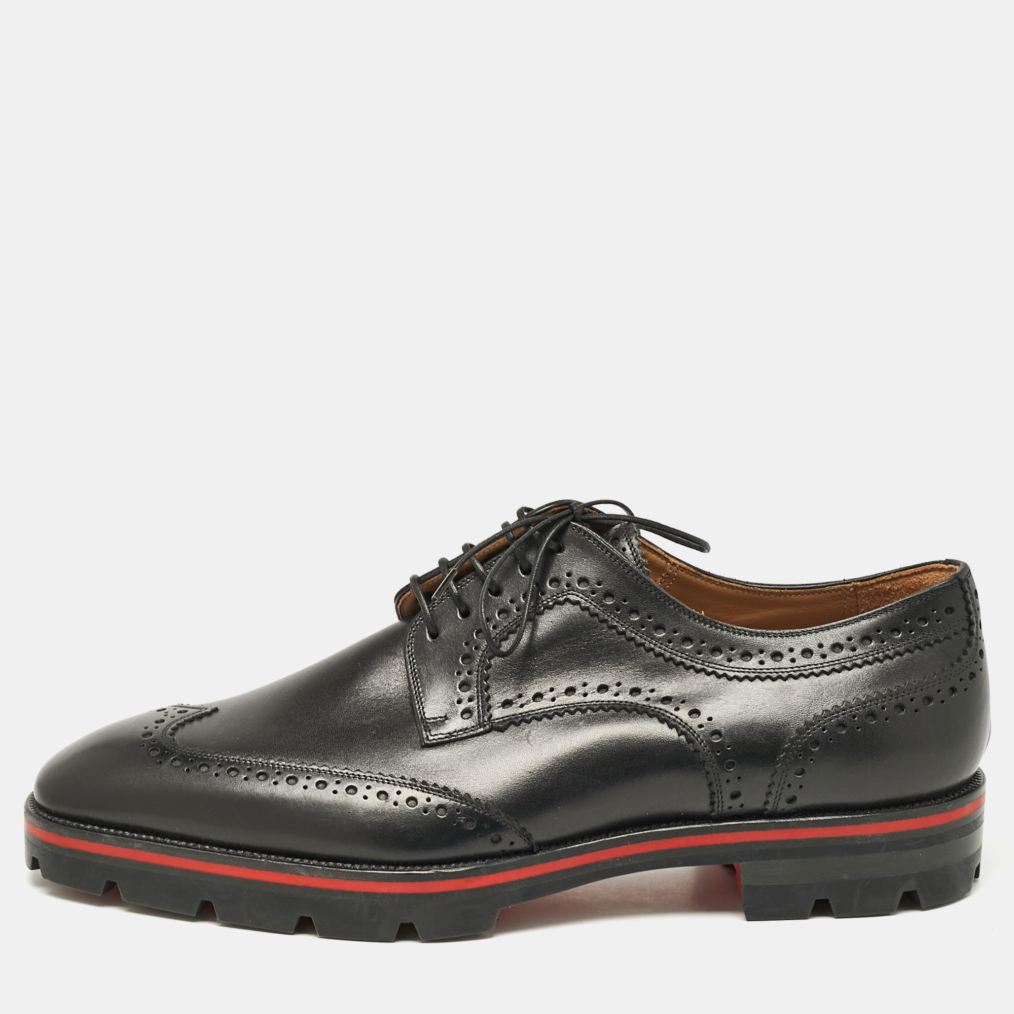 

Christian Louboutin Black Leather Simon Derby Size