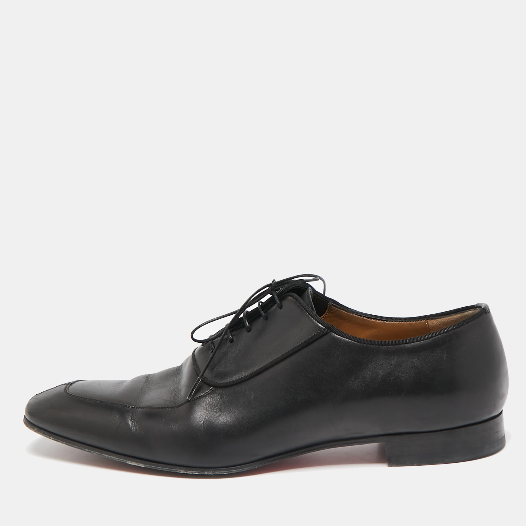 

Christian Louboutin Black Leather Lafitte Oxfords Size