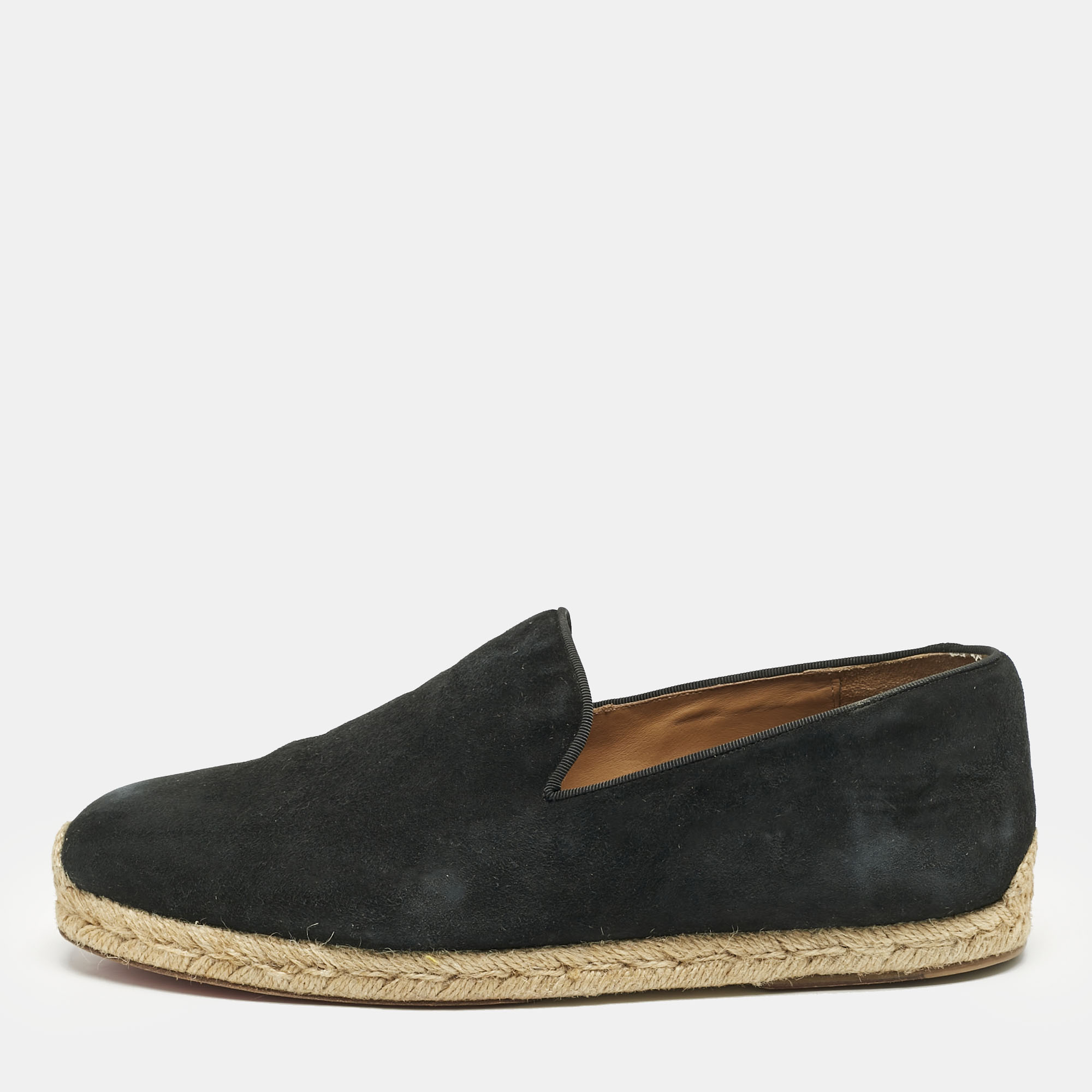 

Christian Louboutin Navy Blue Suede Nanou Orlato Espadrille Flats Size