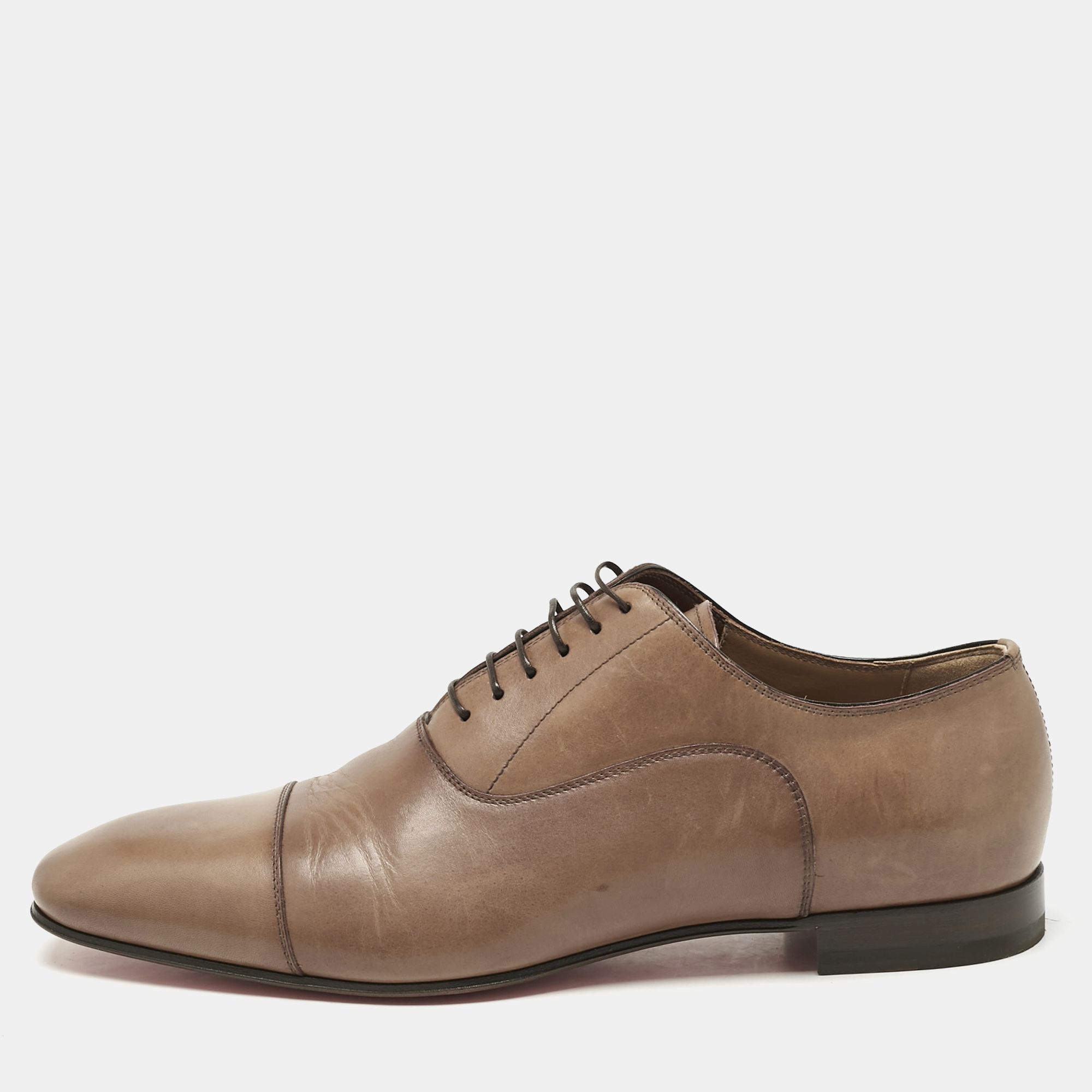 

Christian Louboutin Brown Leather Greggo Oxfords Size
