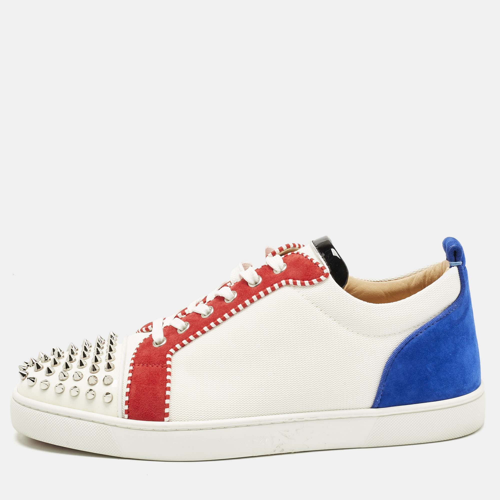 

Christian Louboutin Multicolor Suede and Canvas Louis Junior Spikes Orlato Sneakers Size