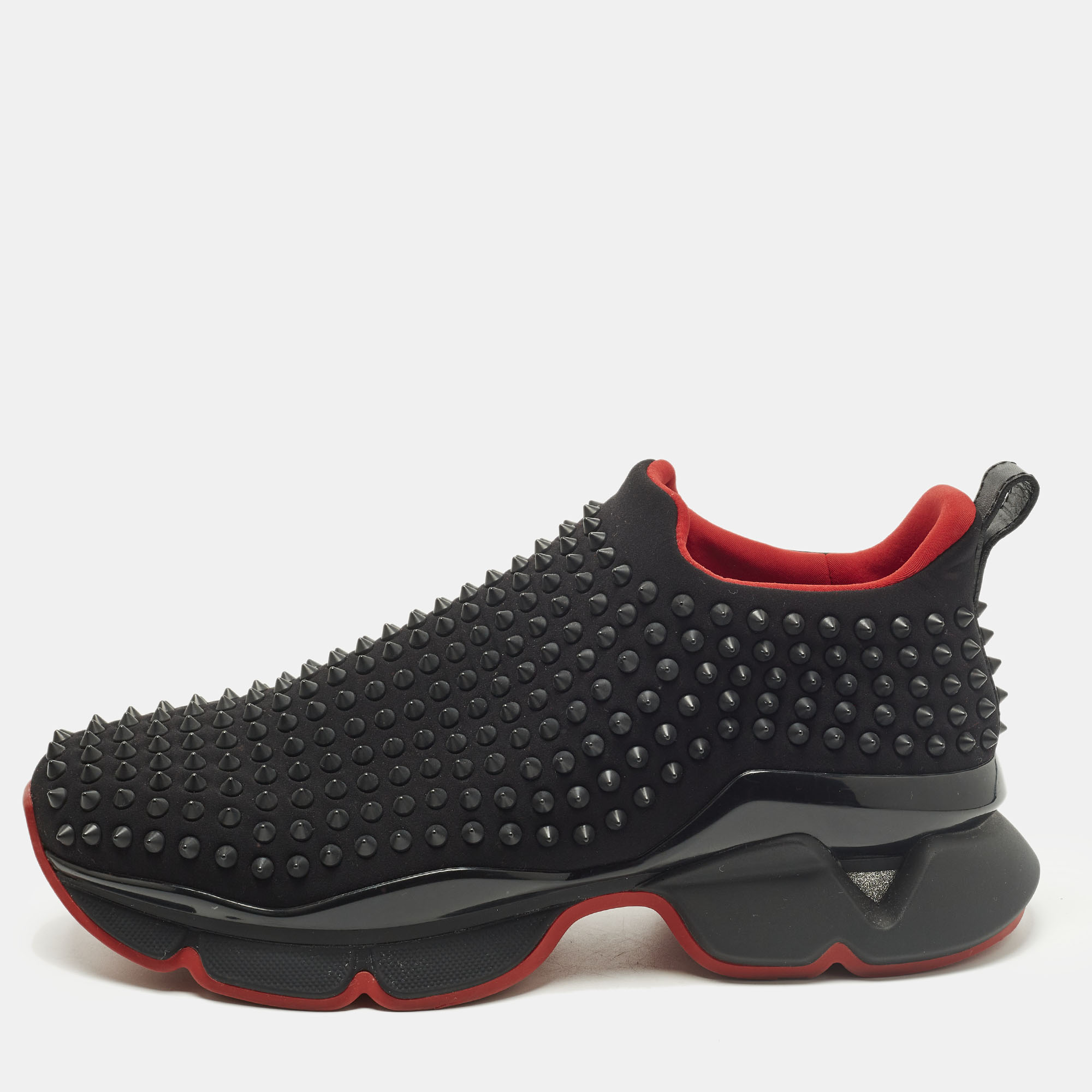 

Christian Louboutin spike sock Size  Black Neoprene Slip On Sneakers