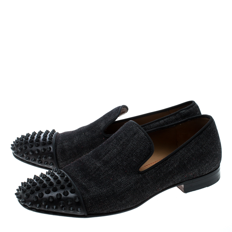 christian louboutin loafers black