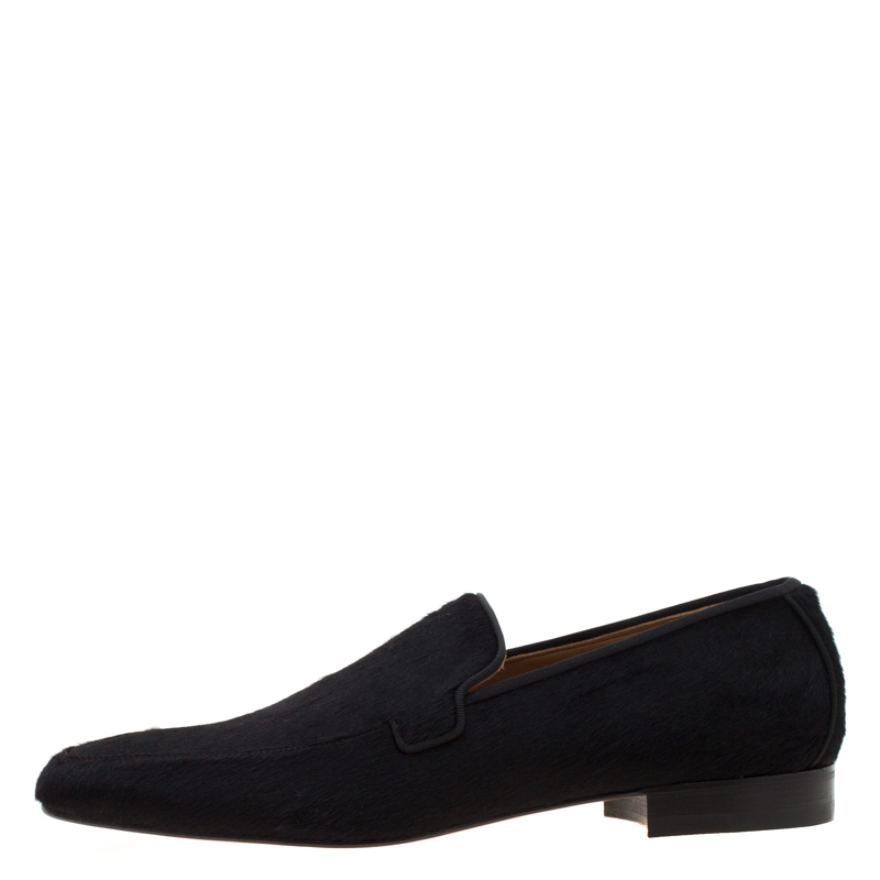 

Christian Louboutin Black Pony Hair Loafers Size