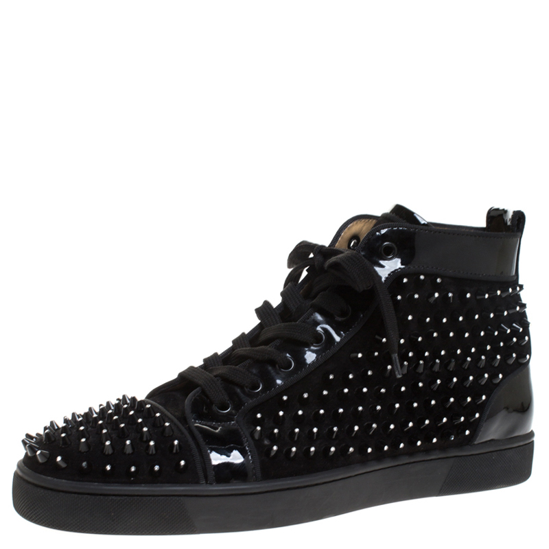 all black louboutin sneakers