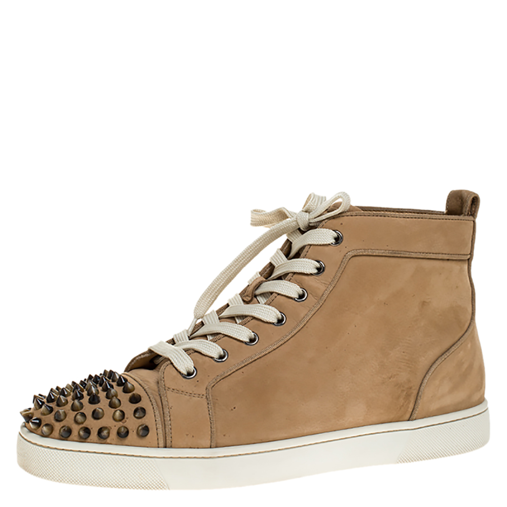 christian louboutin tan shoes