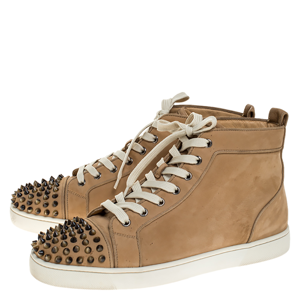 christian louboutin tan shoes