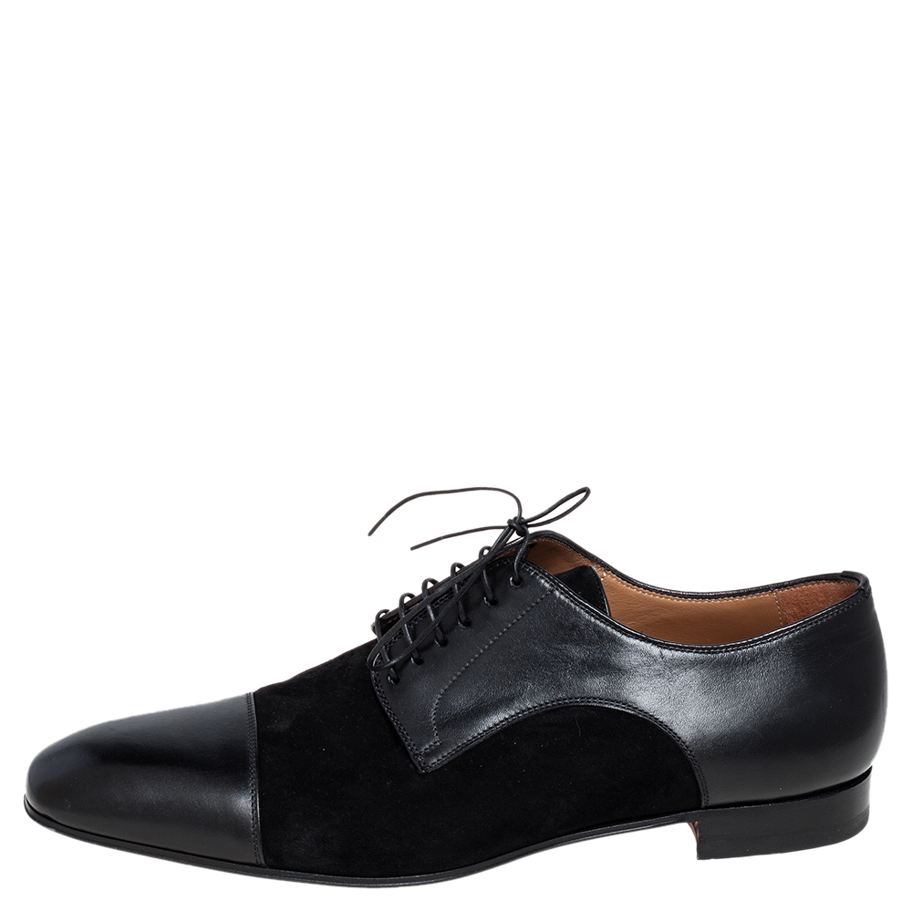 

Christian Louboutin Black Leather and Suede Daviol Derby Size