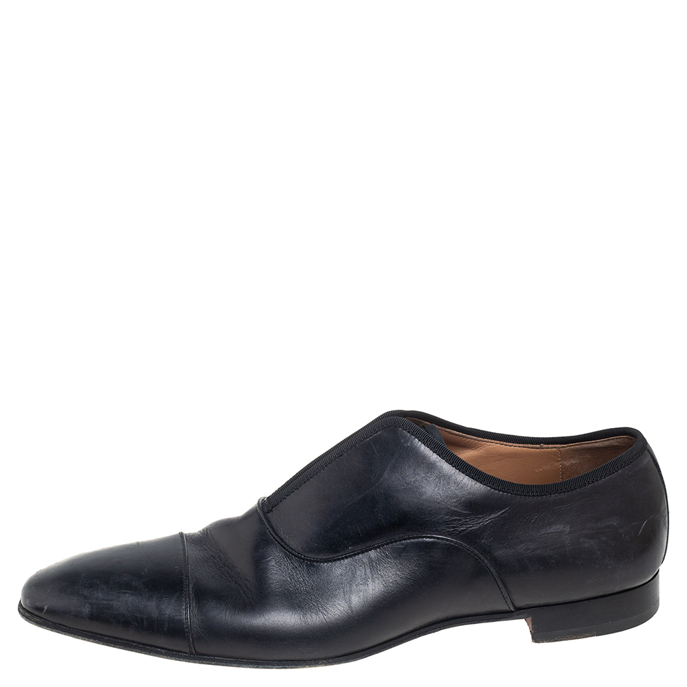 

Christian Louboutin Black Leather Greghost Loafers Size