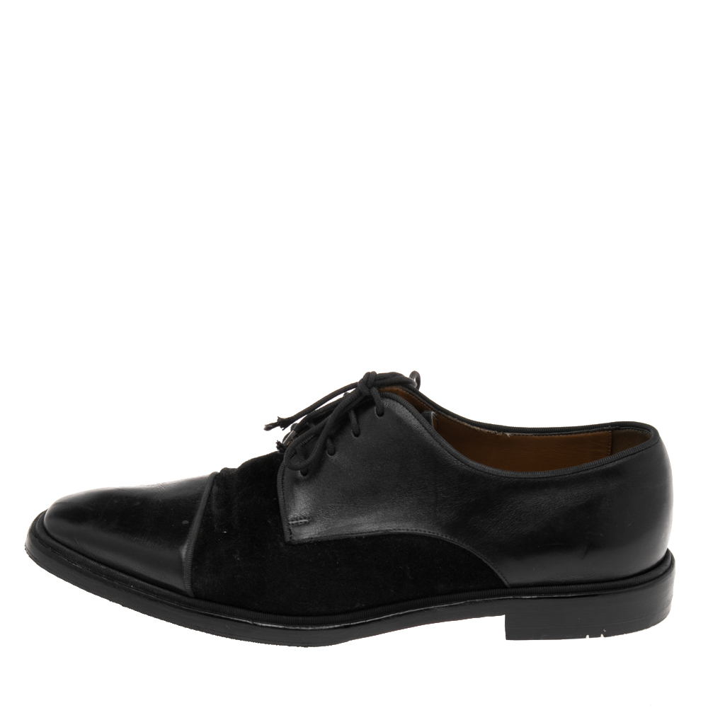 

Christian Louboutin Black Leather and Suede Daviol Derby Size