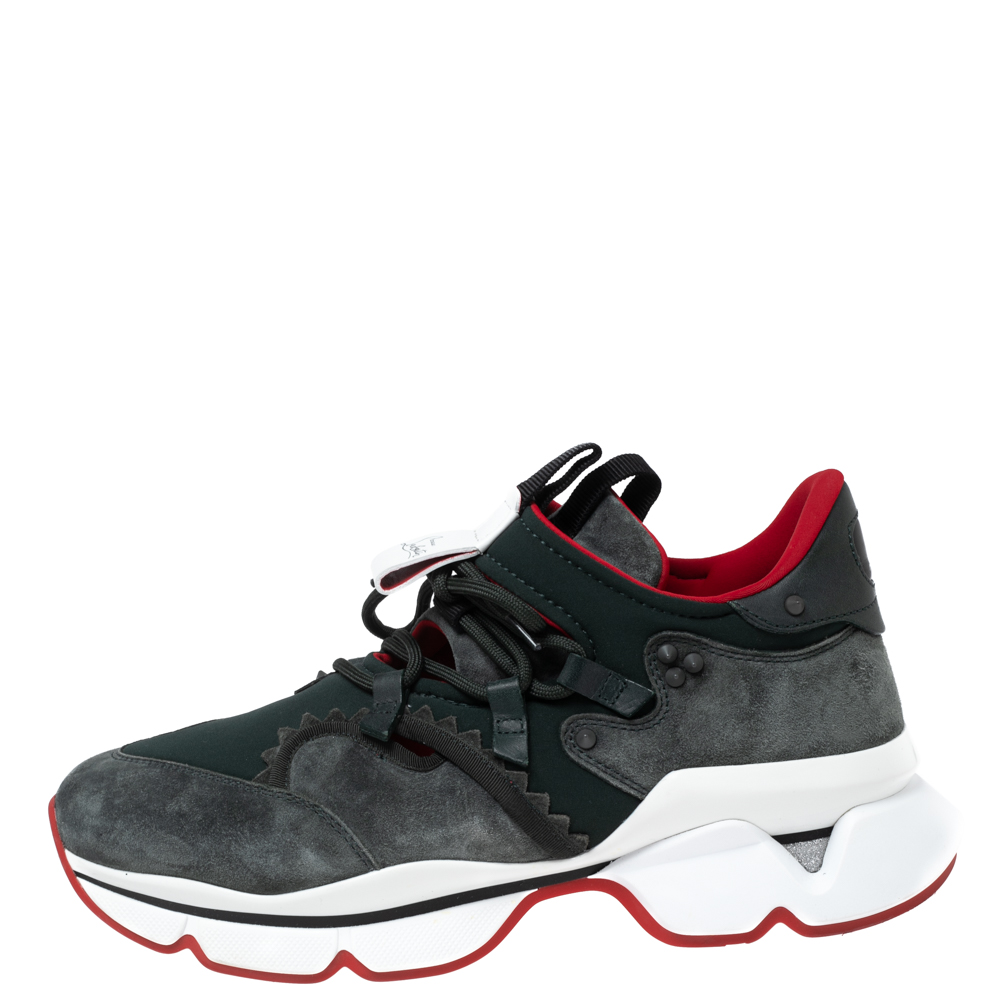 

Christian Louboutin Green Suede And Nylon Runners Sneakers Size