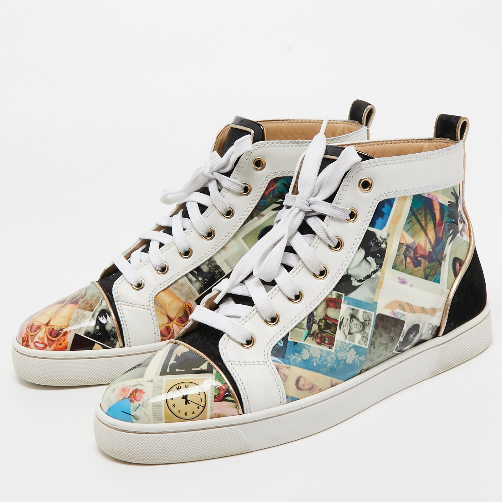 

Christian Louboutin Multicolor Patent Leather and Suede Louis Orlato Sneakers Size