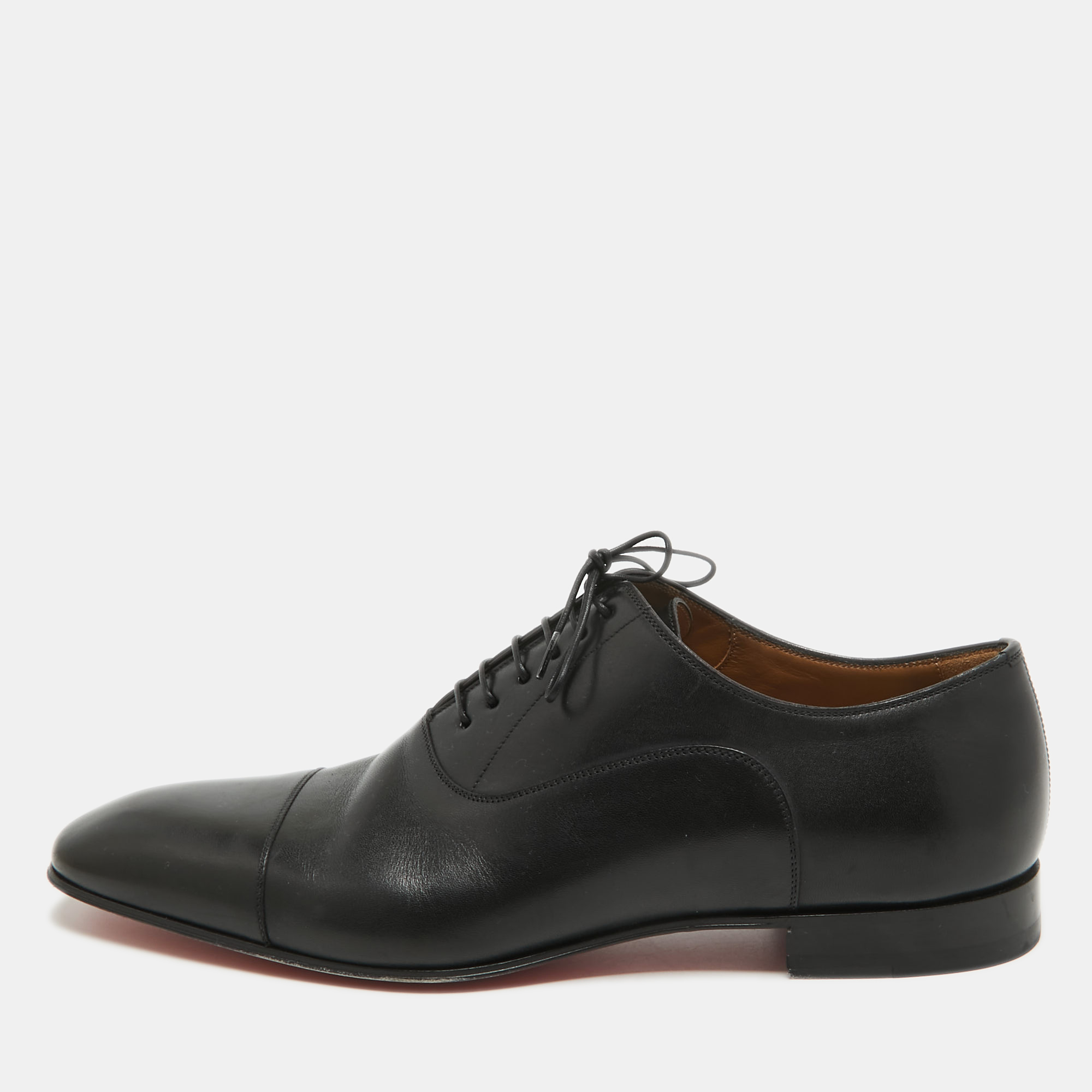 

Christian Louboutin Black Leather Greggo Oxfords Size