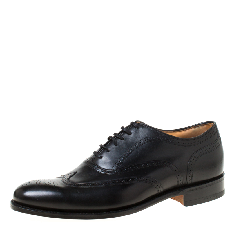 Church's Black Leather Chetwynd Brogue Lace-Up Oxfords Size 41 Church'S ...