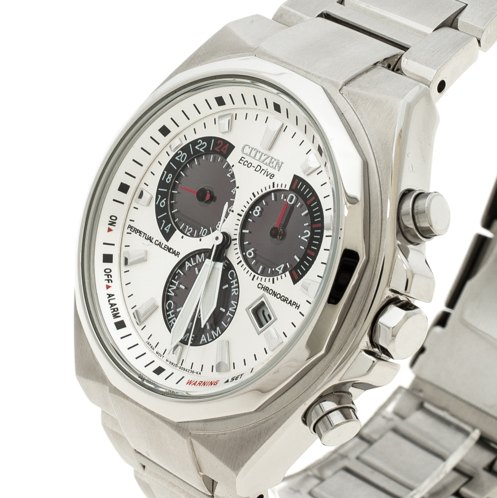 

Citizen Silver White Stainless Steel Eco Drive Stainless Steel Men's Wristwatch