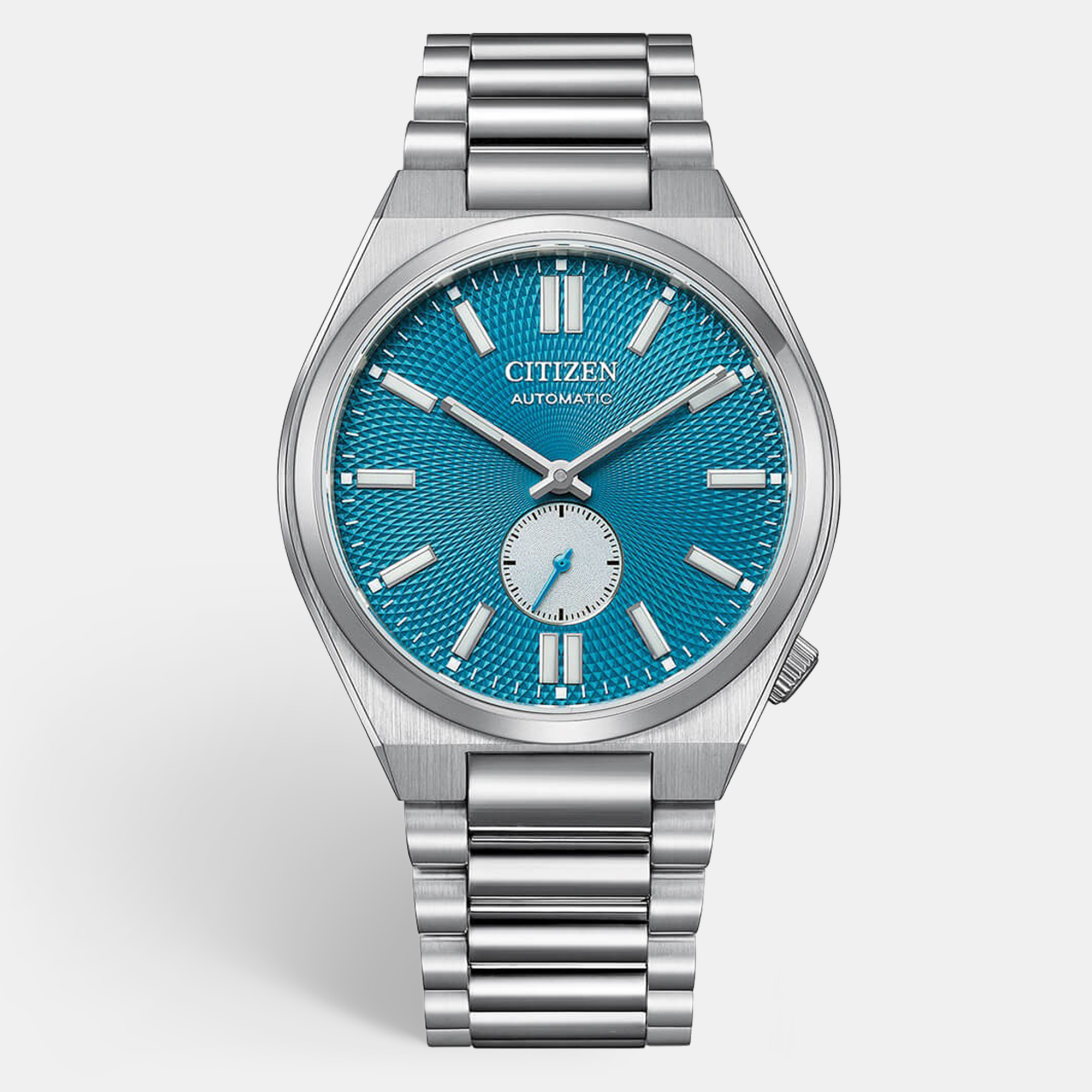 Pre-owned Citizen Tsuyosa 60 Small Second Nk5010-51l Blue Dial Stainless Steel Men's Wristwatch 40 Mm In Silver