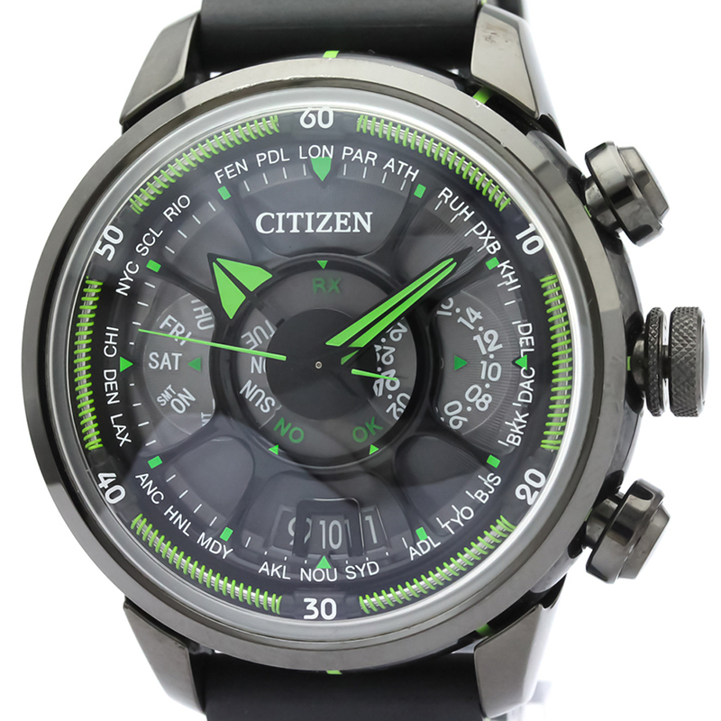 

Citizen Gray Ceramic Stainless Steel and Rubber Eco Drive CC0005-06E Men's Wristwatch, Grey