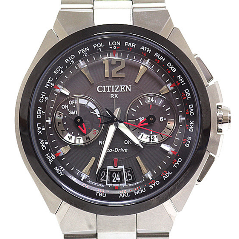 

Citizen Black Stainless Steel Eco Drive Satellite Wave CC1094-51E Men's Wristwatch