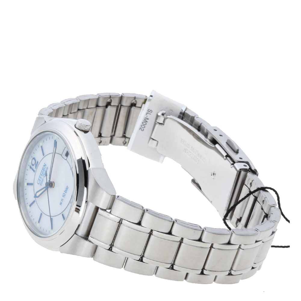 

Citizen White Stainless Steel Eco-Drive E111 Men's Wristwatch