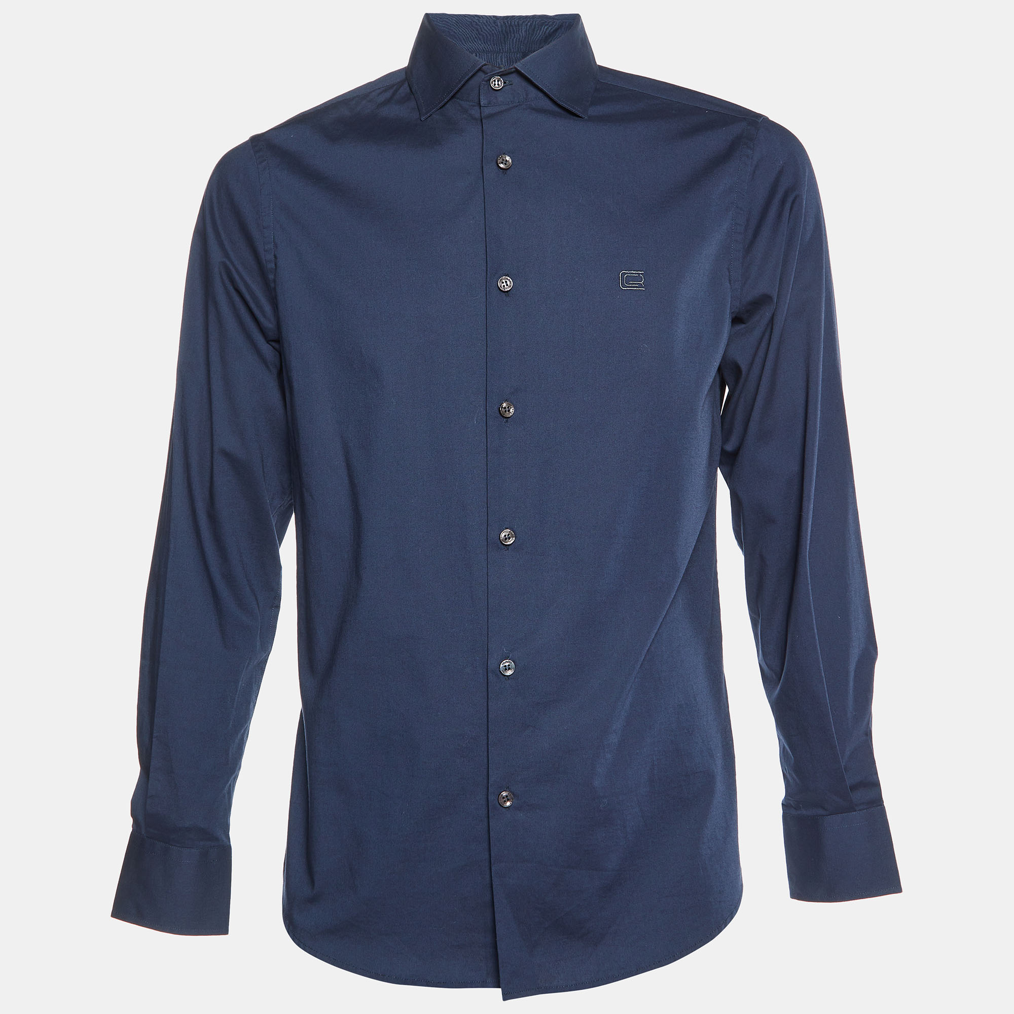 

Class by Roberto Cavalli Navy Blue Buttoned Up Shirt M