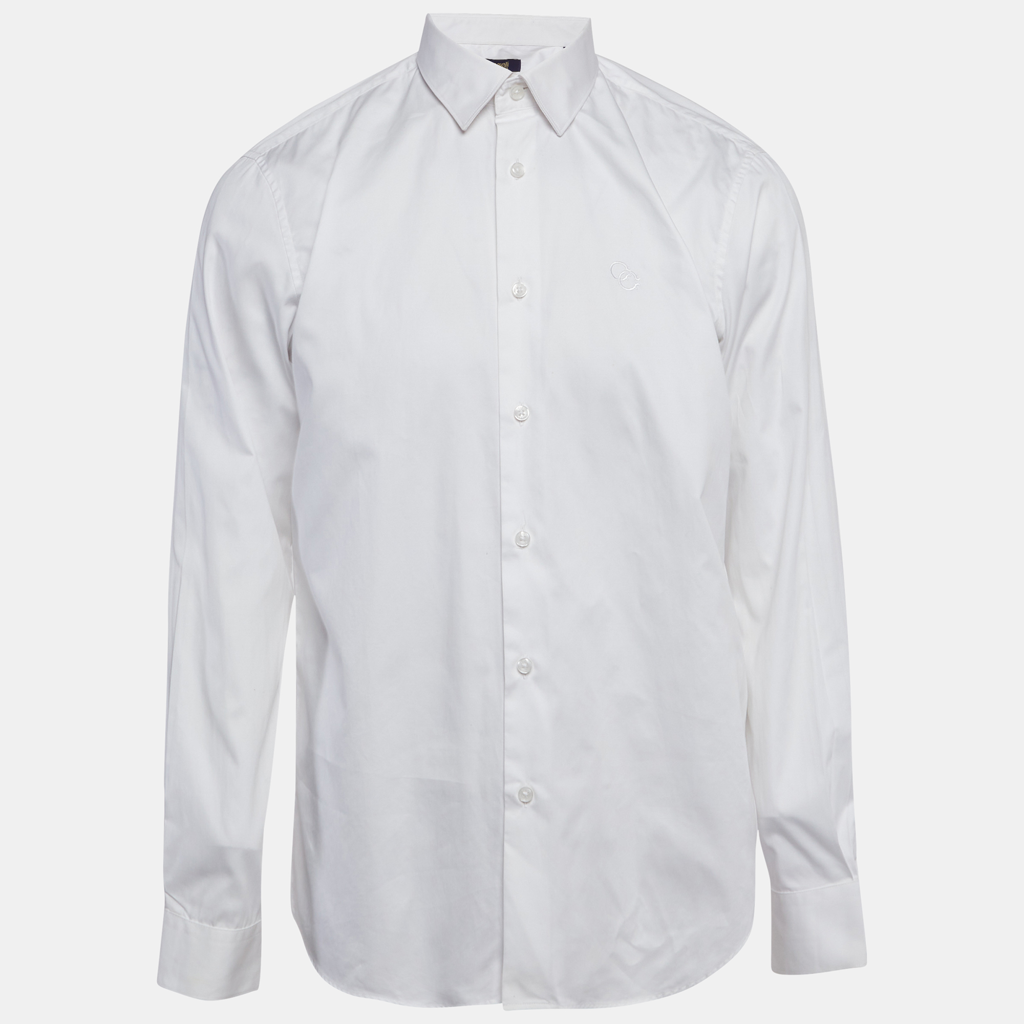 

Class by Roberto Cavalli White Cotton Long Sleeve Shirt XXL