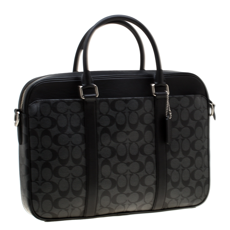 coach perry slim briefcase