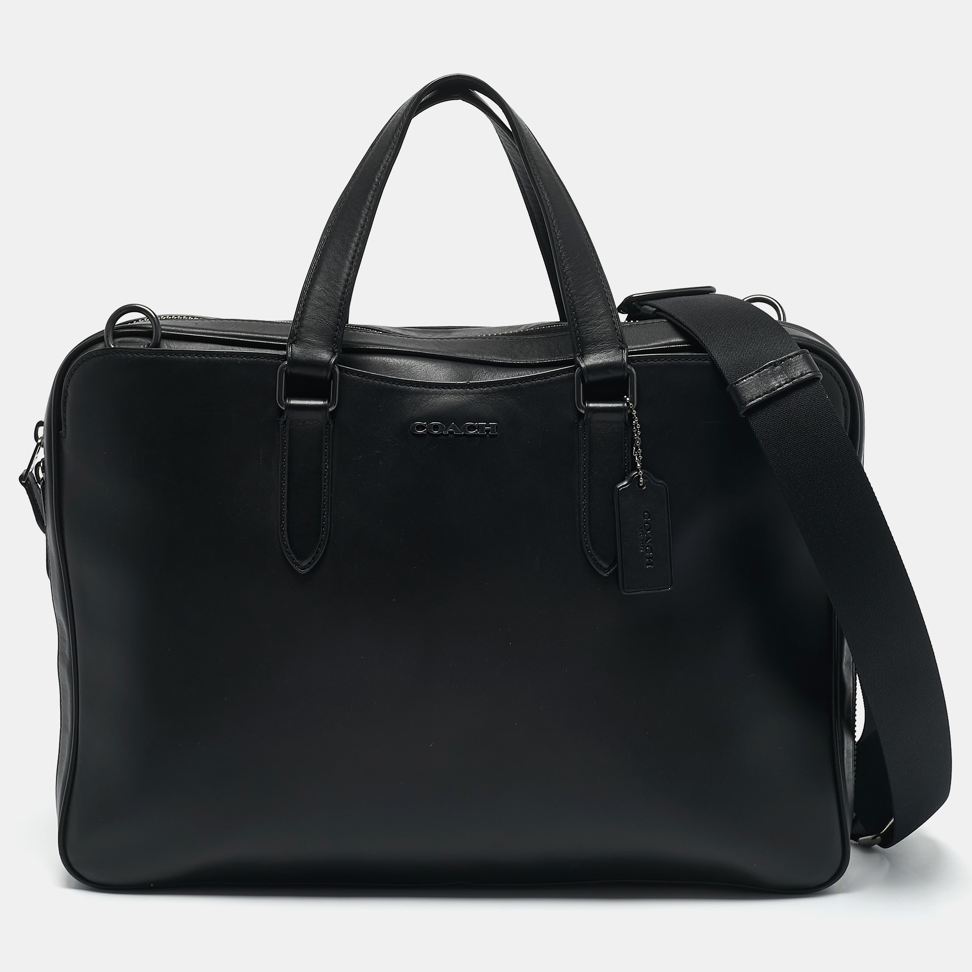 

Coach Black Leather Graham Briefcase