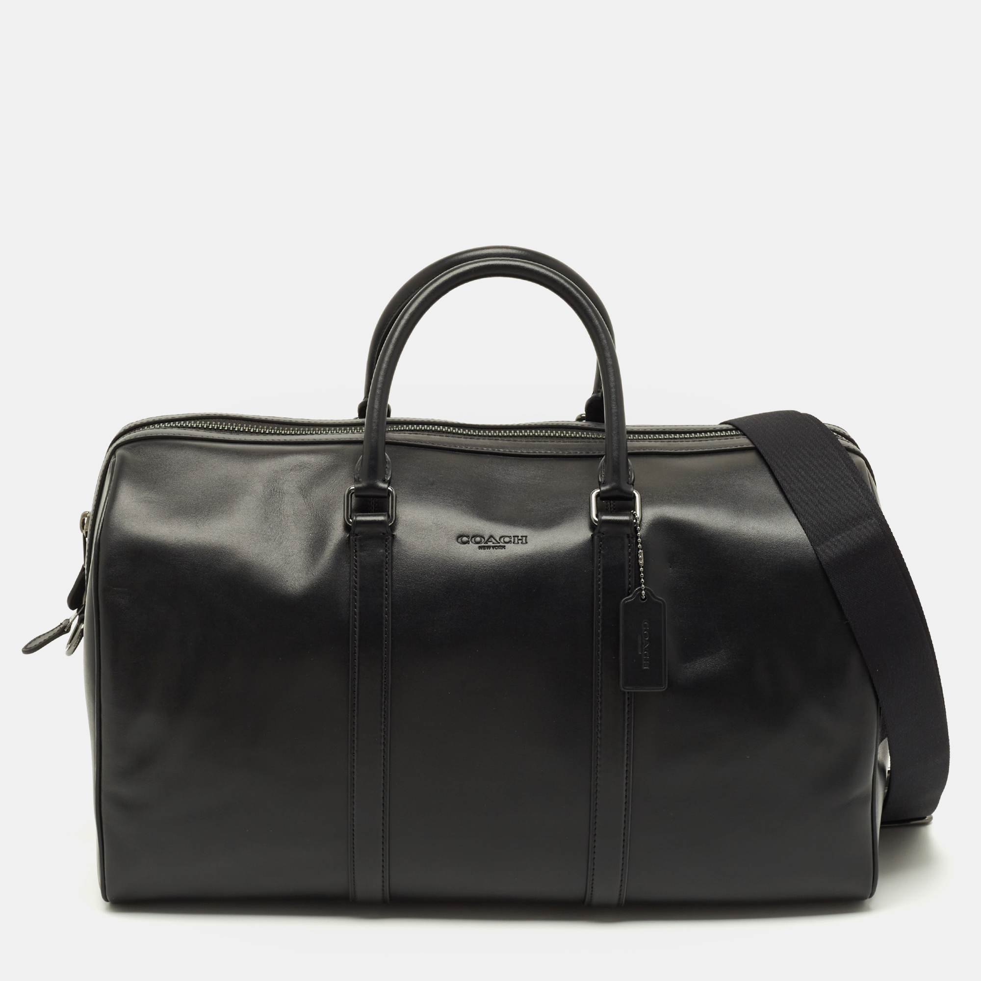 

Coach Venturer Black Leather Duffel Bag