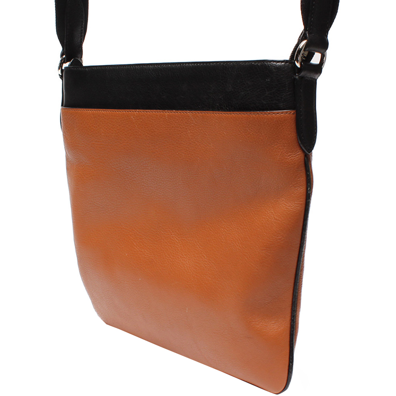 

Coach Brown/Black Leather Messenger Bag