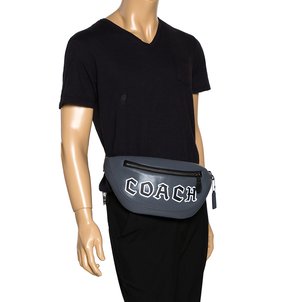 

Coach Grey Leather Body Bag