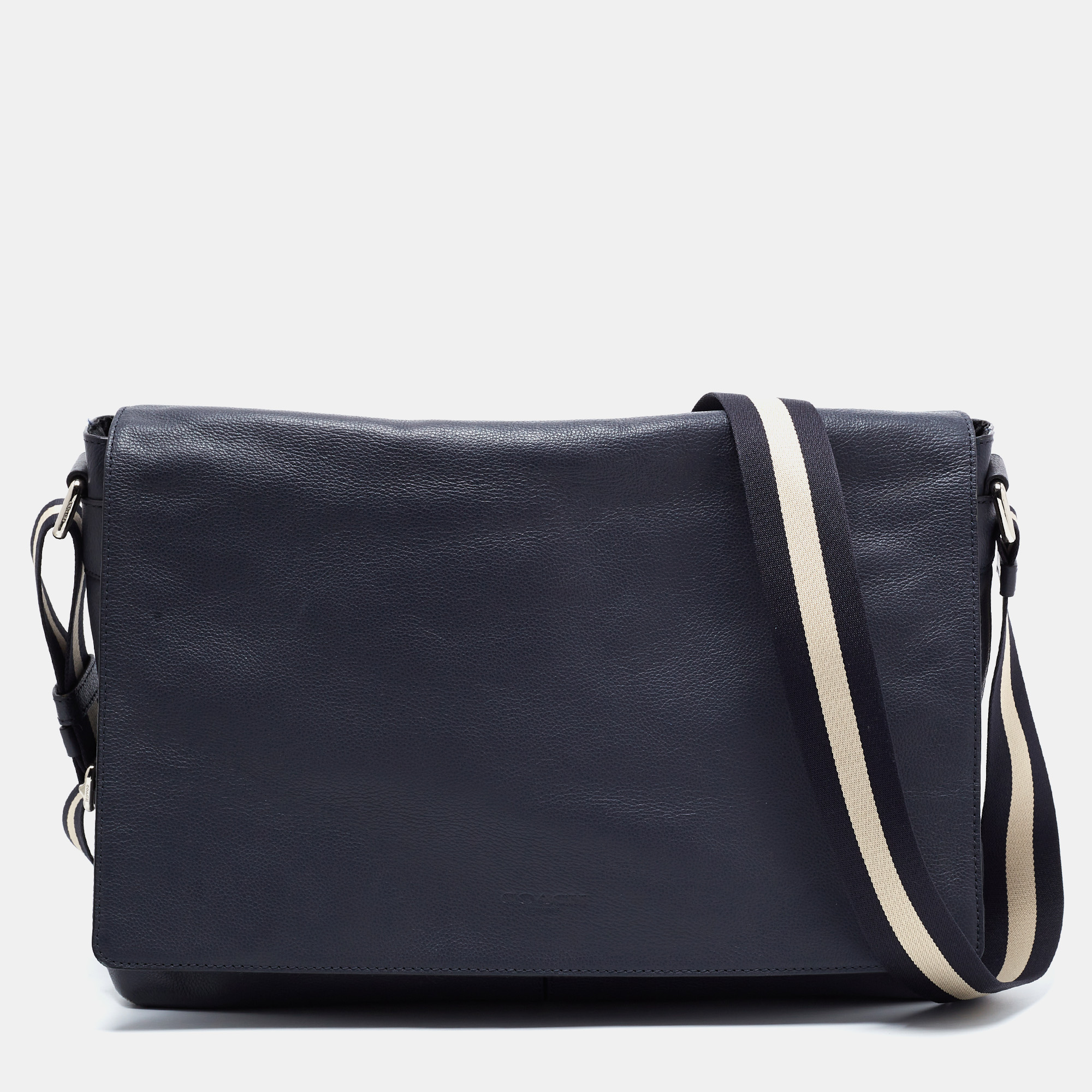 Coach blue best sale messenger bag