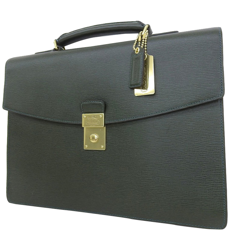 

Coach Green Leather Briefcase