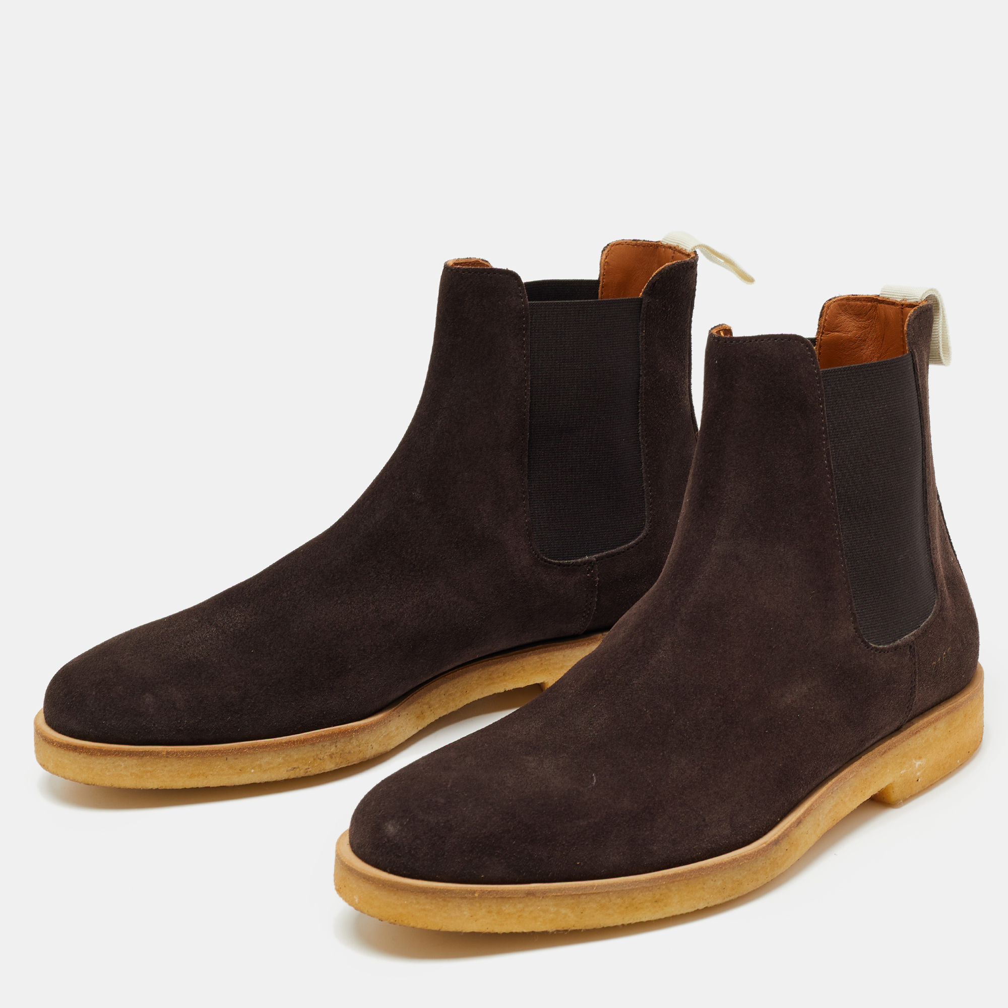 

Common Projects Dark Brown Suede Chelsea Boots Size
