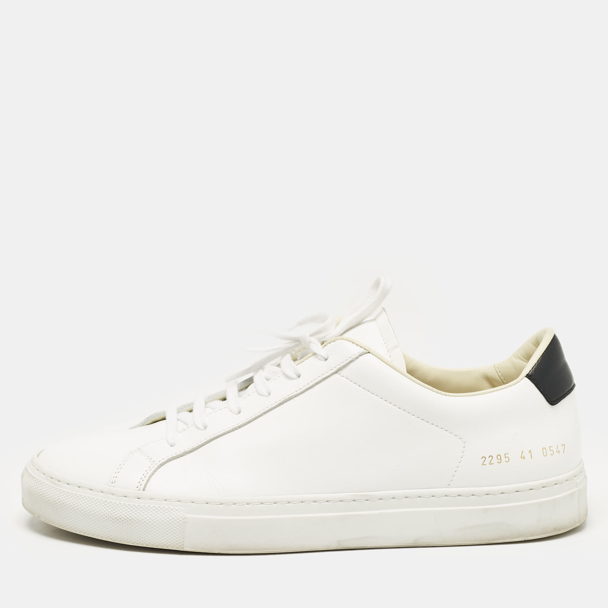 

Common Projects White Leather Achilles Lace Up Sneakers Size