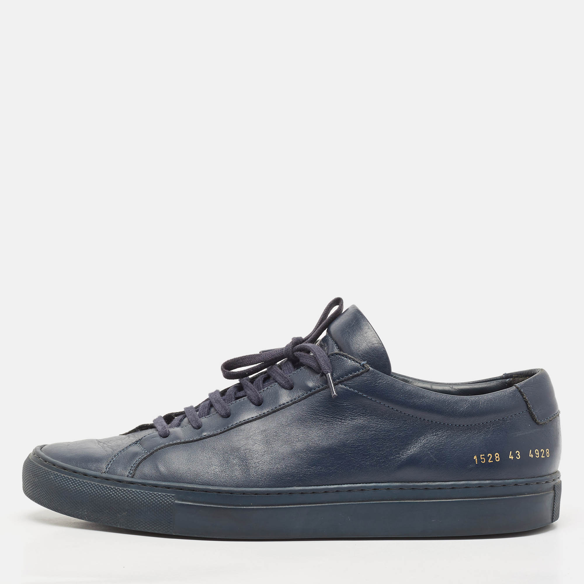 

Common Projects Blue Leather Achilles Lace Up Sneakers Size