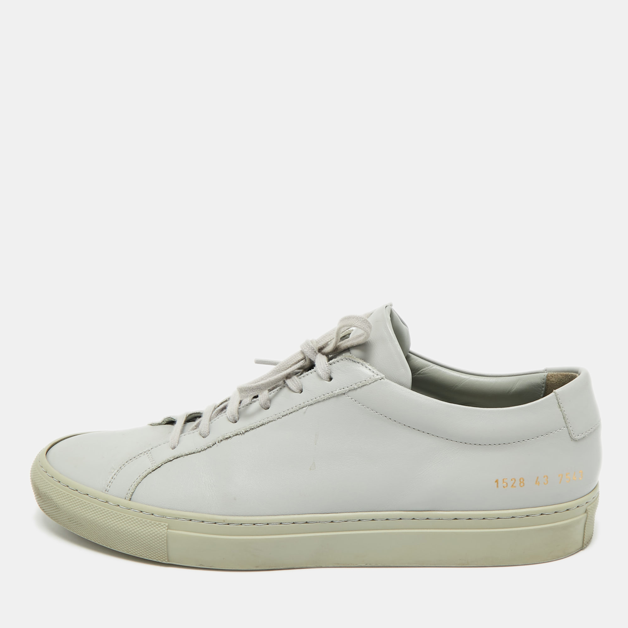 

Common Projects Grey Leather Achilles Lace Up Sneaker Size