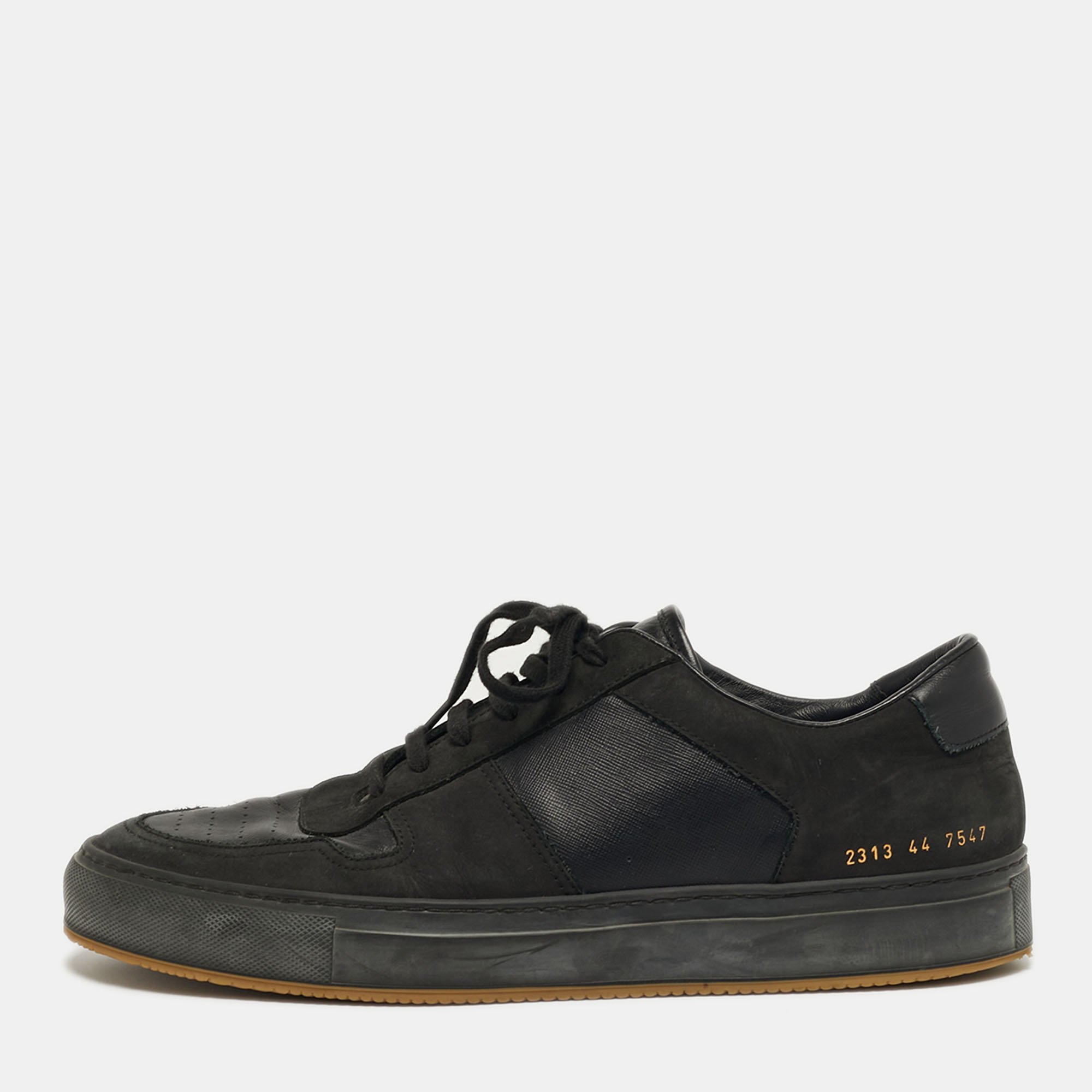 

Common Projects Achilles Size  Black Leather and Nubuck Leather Lace Up Sneakers