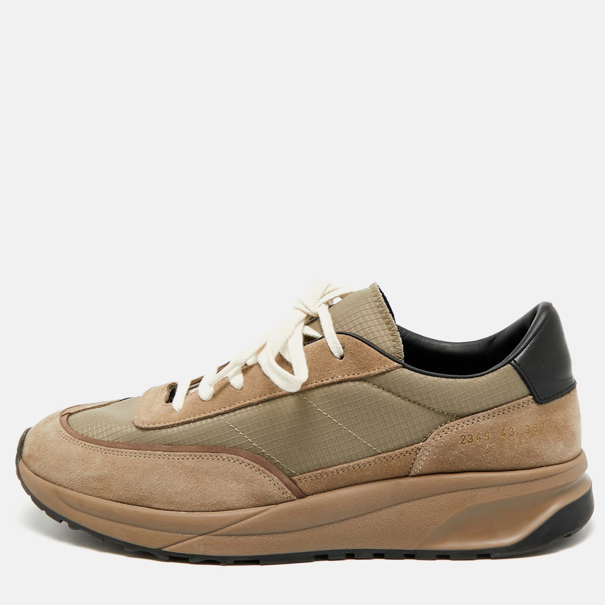 

Common Projects Track Classic Size  Grey Mesh and Suede Lace Up Sneakers