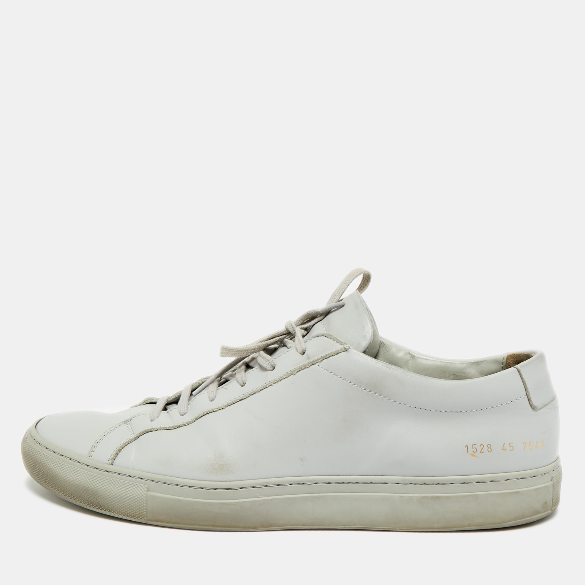 

Common Projects Achilles Size  Grey Leather Lace Up Sneakers