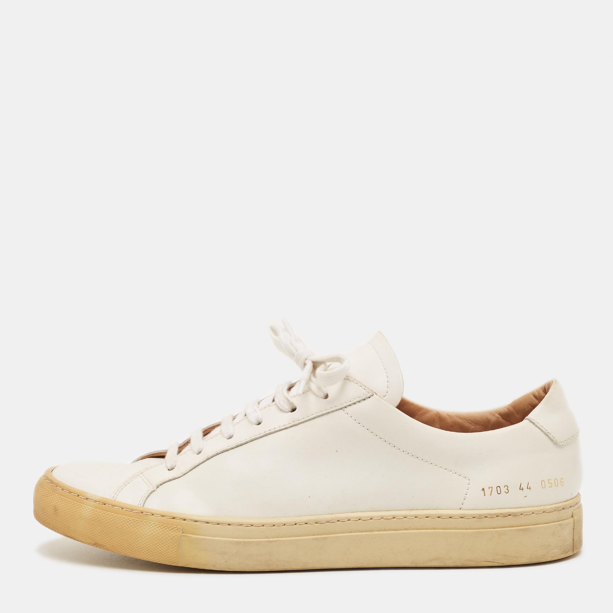

Common Projects Achilles Size  White Leather Lace Up Sneakers
